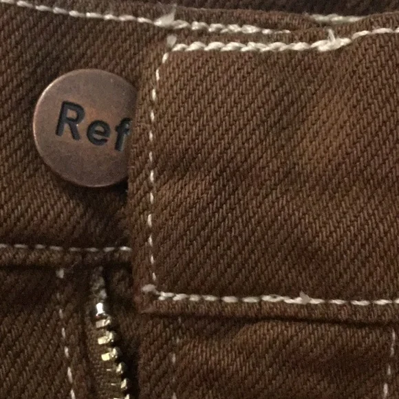 Reformation Cowboy High Rise Straight Leg Jeans, Color: Brown, Size: 26 - Picture 5 of 5